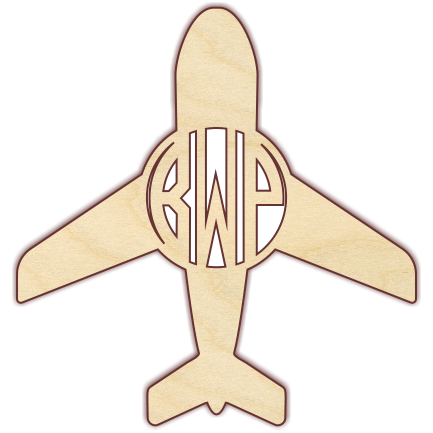 airplane monogram