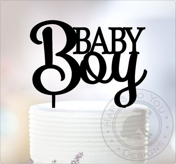 Baby boy cake online toppers